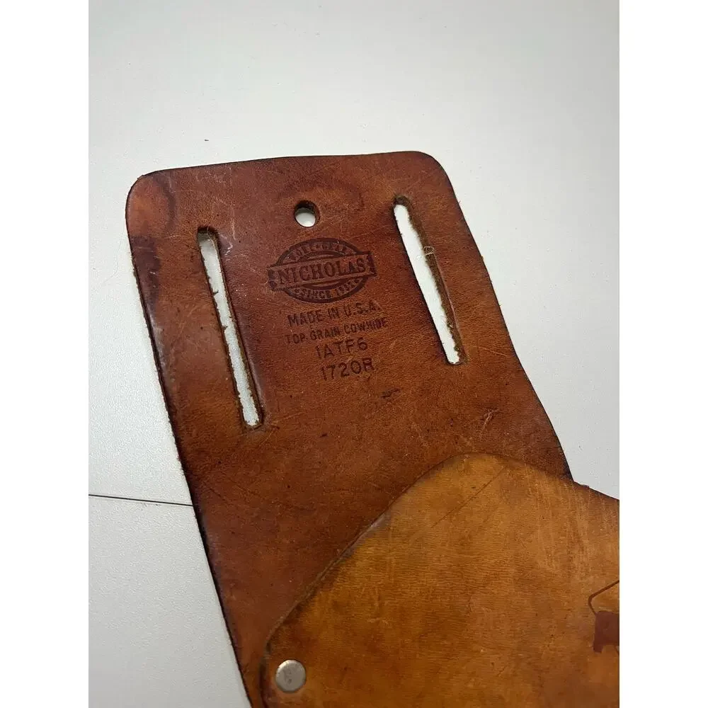 Nicholas Work Gear No. 1720R Top Grain Cowhide Leather Drill Holster - USA 🔷️
